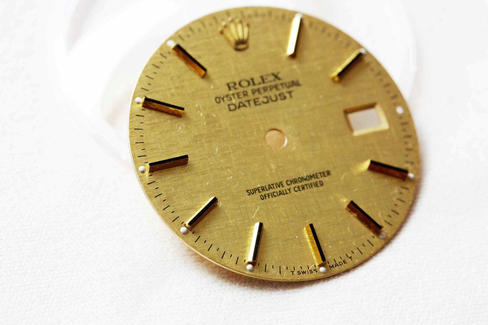 Rolex Factory Original Champagne Linen Dial Ref: 16013, 16233 and others