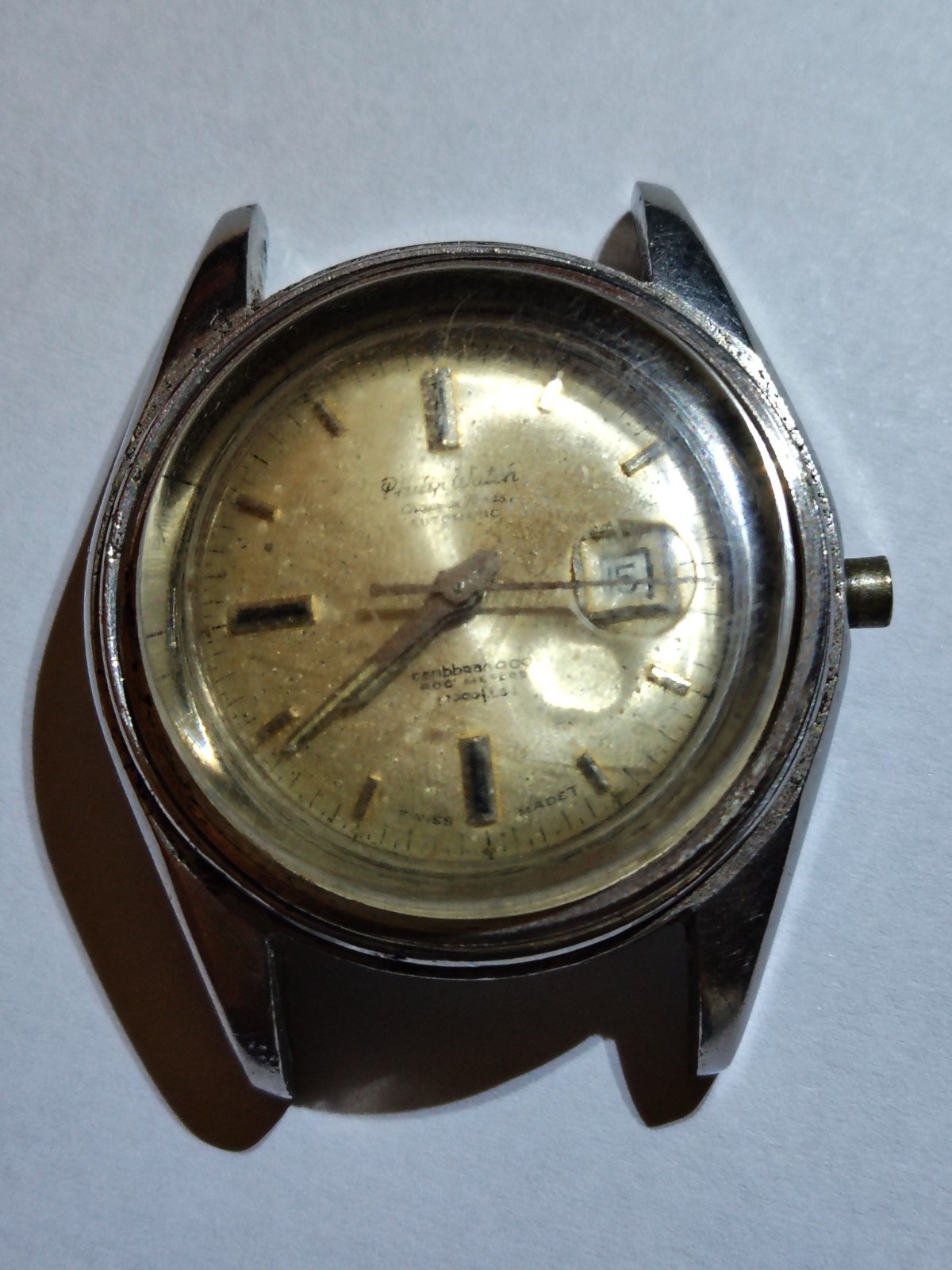 VTGE PHILIP WATCH CARIBBEAN 400 UNISEX 31 MM WATCH PARTS /RESTORE COMPLETE MVT