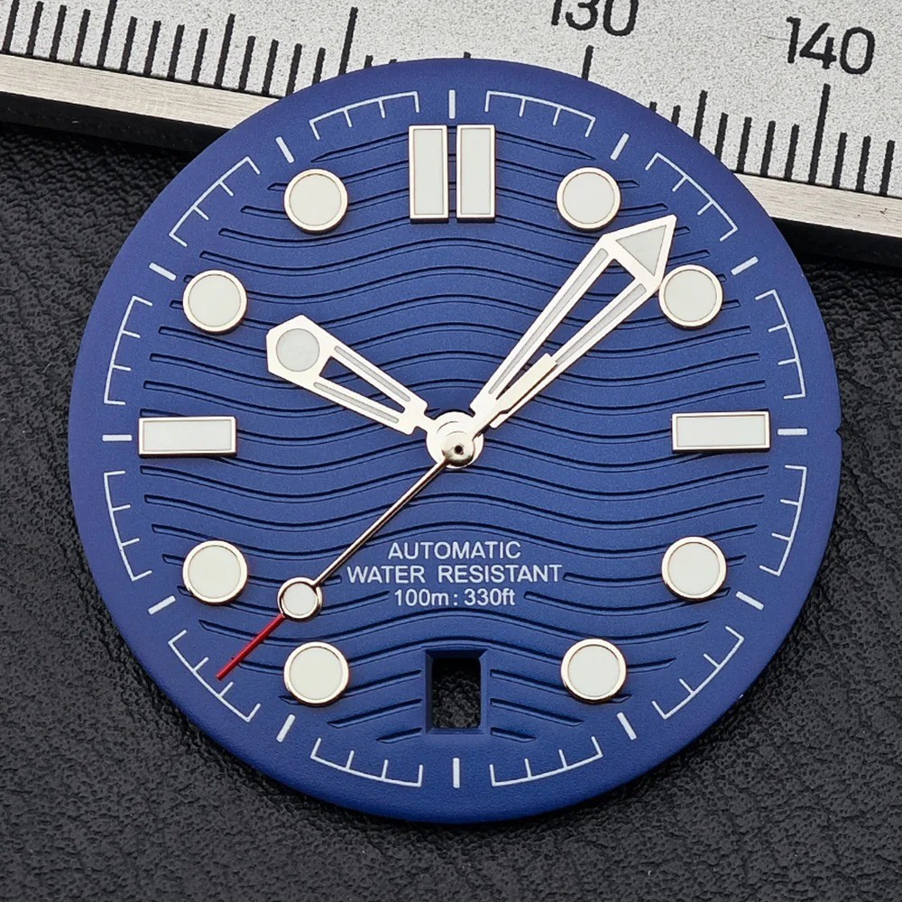 31.7mm Seamaster-Style Dial & Hands Set for NH35/NH36 – 6 o’clock Lumed