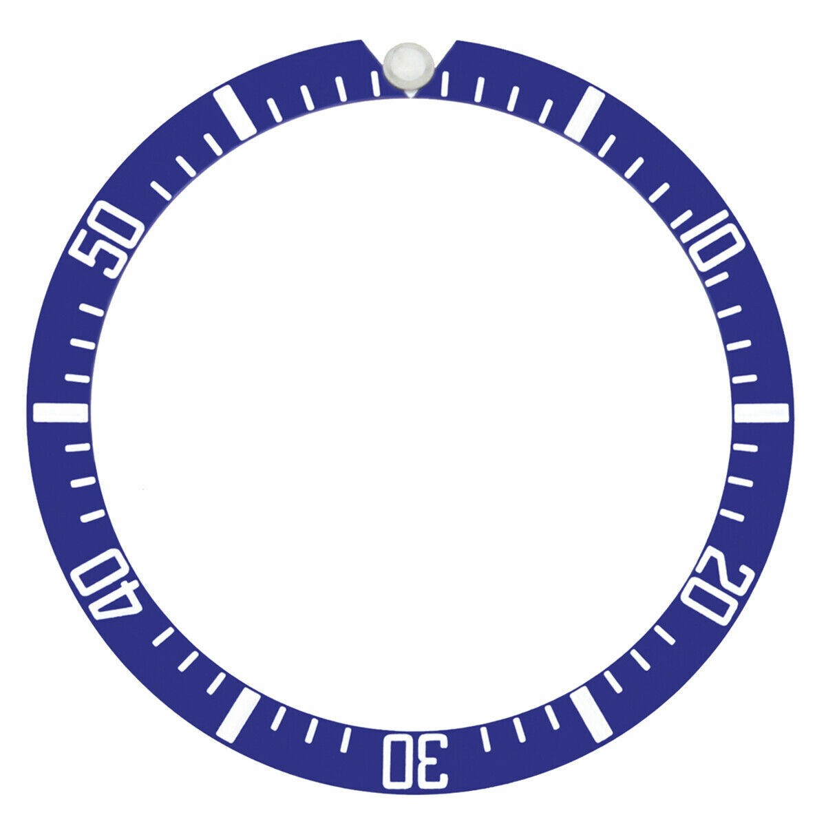 BEZEL INSERT ALUMINUM FOR VINTAGE ROLEX SEADWELLER MILITARY 1665 BLUE