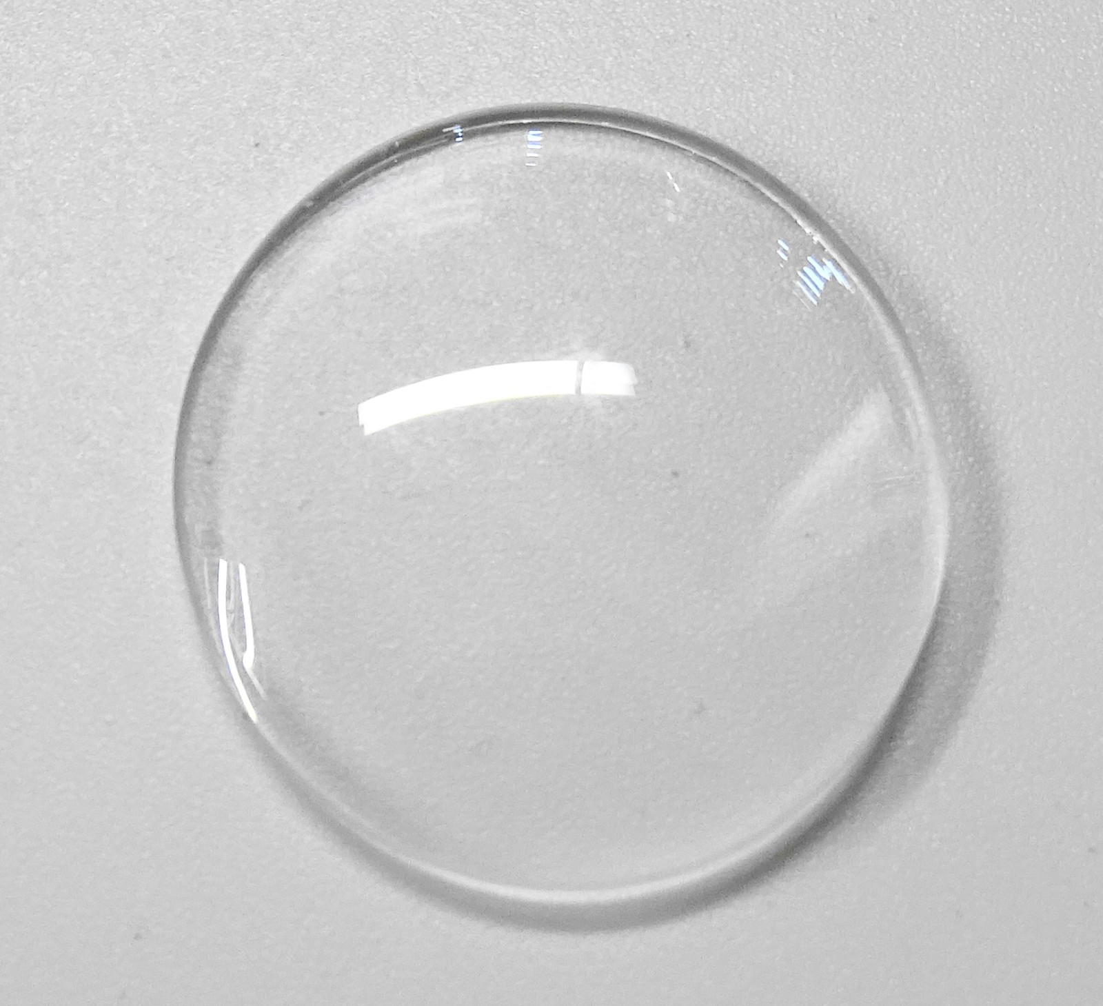 ROBUR OVAL Watch Glass 31.1 X 28.4 mm CAT.4 BOMBÉ Clear Acrylic, 3.9 mm