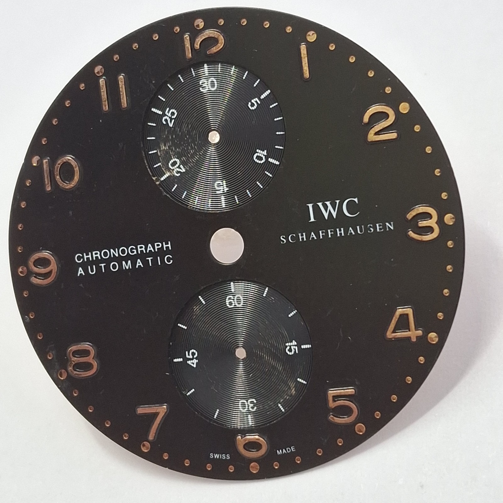 Defeat IWC International Watch Co 34.4 mm Dial Watch Parts Part Swiss Made #X7