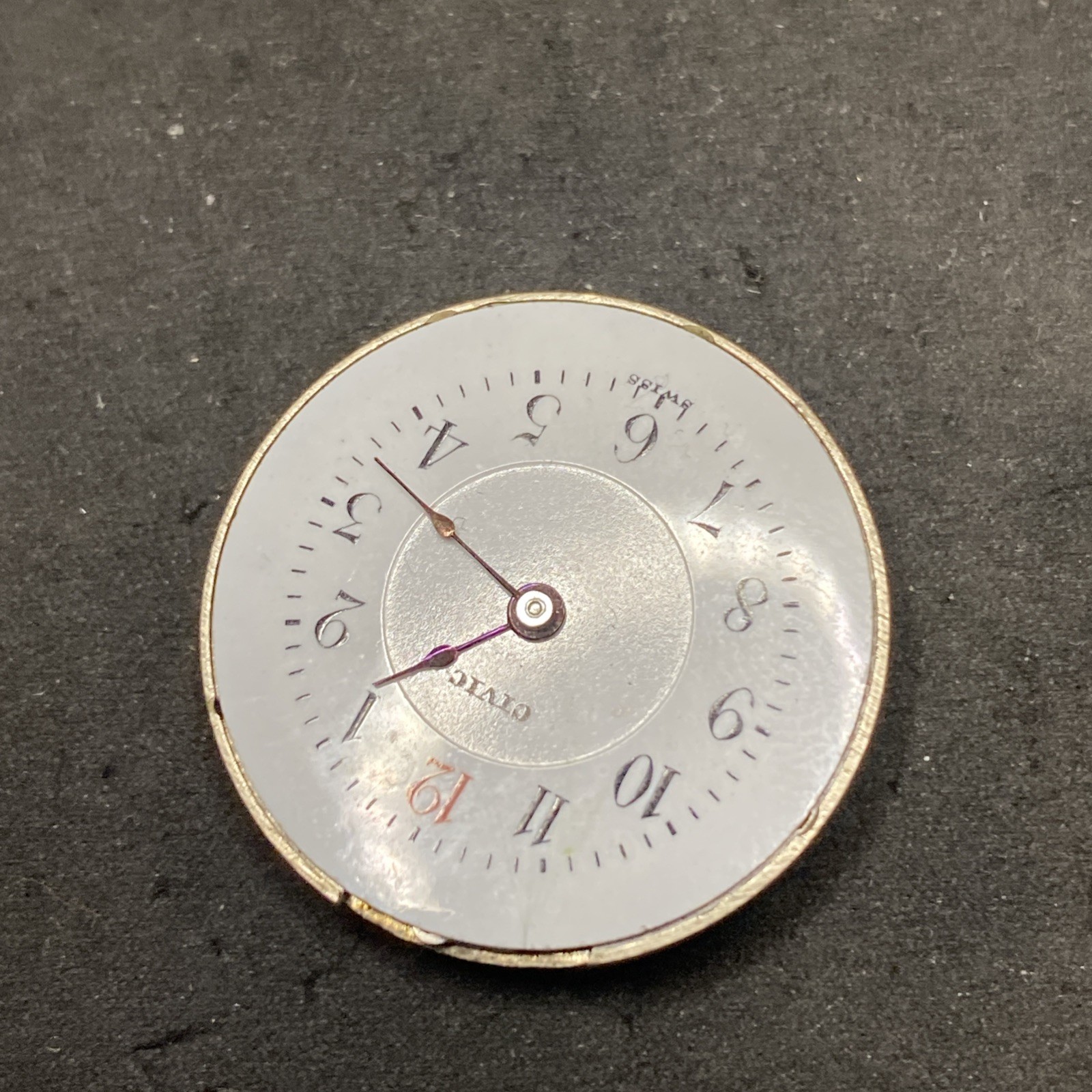 Civic Pendant Watch Movement Swiss Openface 25 Mm Parts Antique F8719
