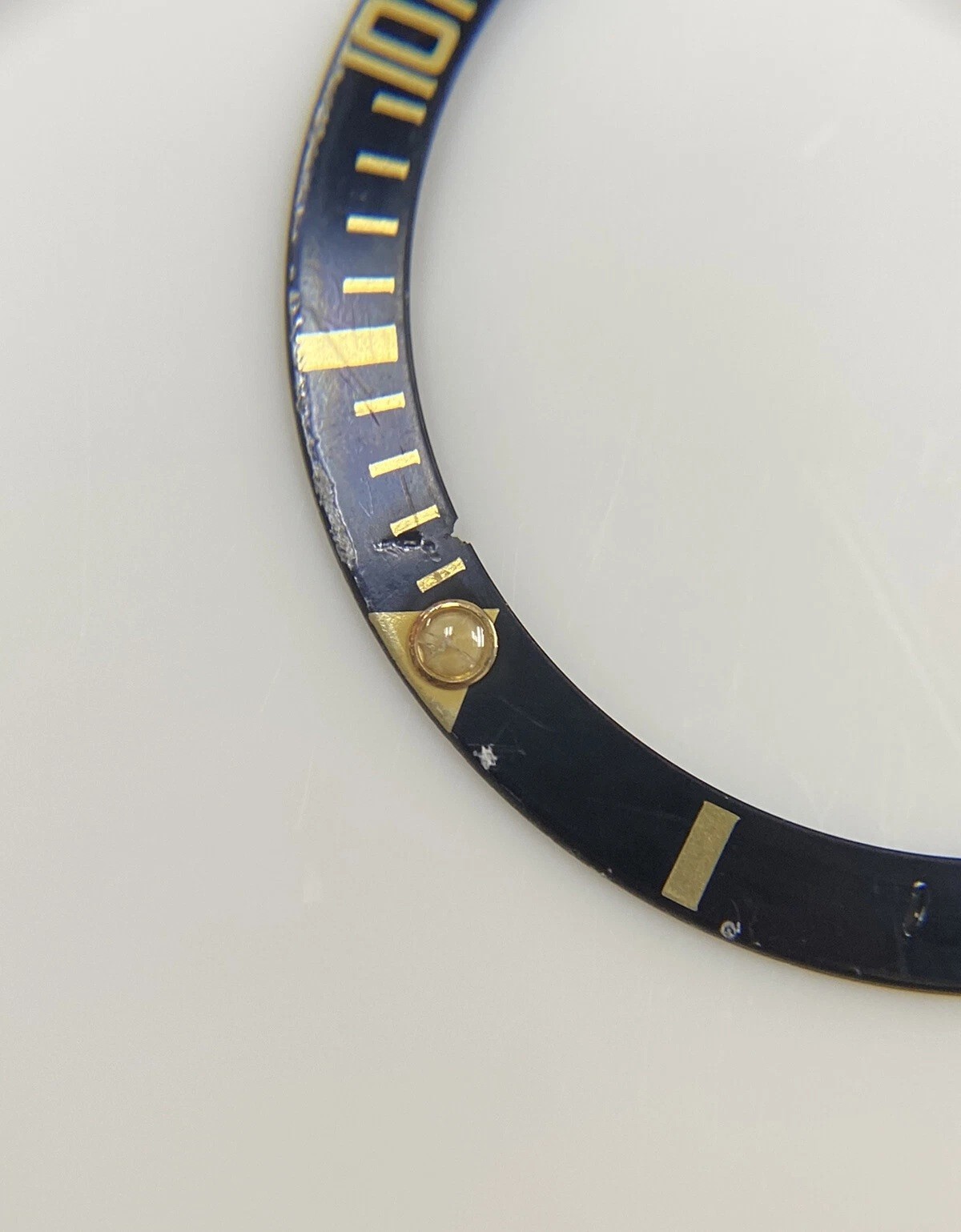 ROLEX SUBMARINER Ref.16803 16808 16613 16618 Original Bezel Disc Tritium pearl