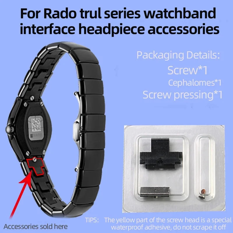 Rubber Screw Watch Strap Patch for Rado True Series Section 1 Repair Kit Premium