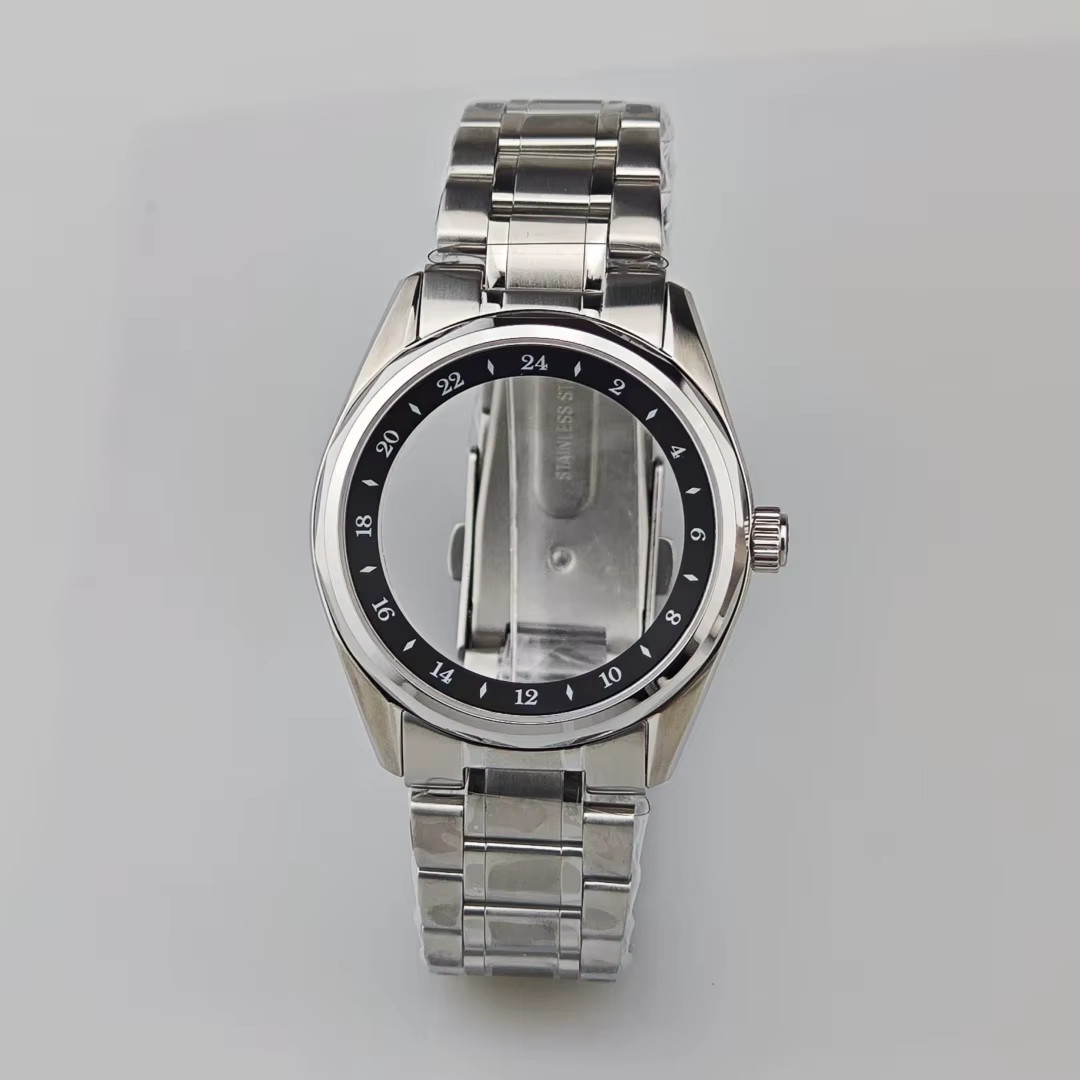 39.5Mm Watch Arabic Bezel Case Fit 28.5Mm Dial for Seiko Grand GMT NH35/36/34/4R