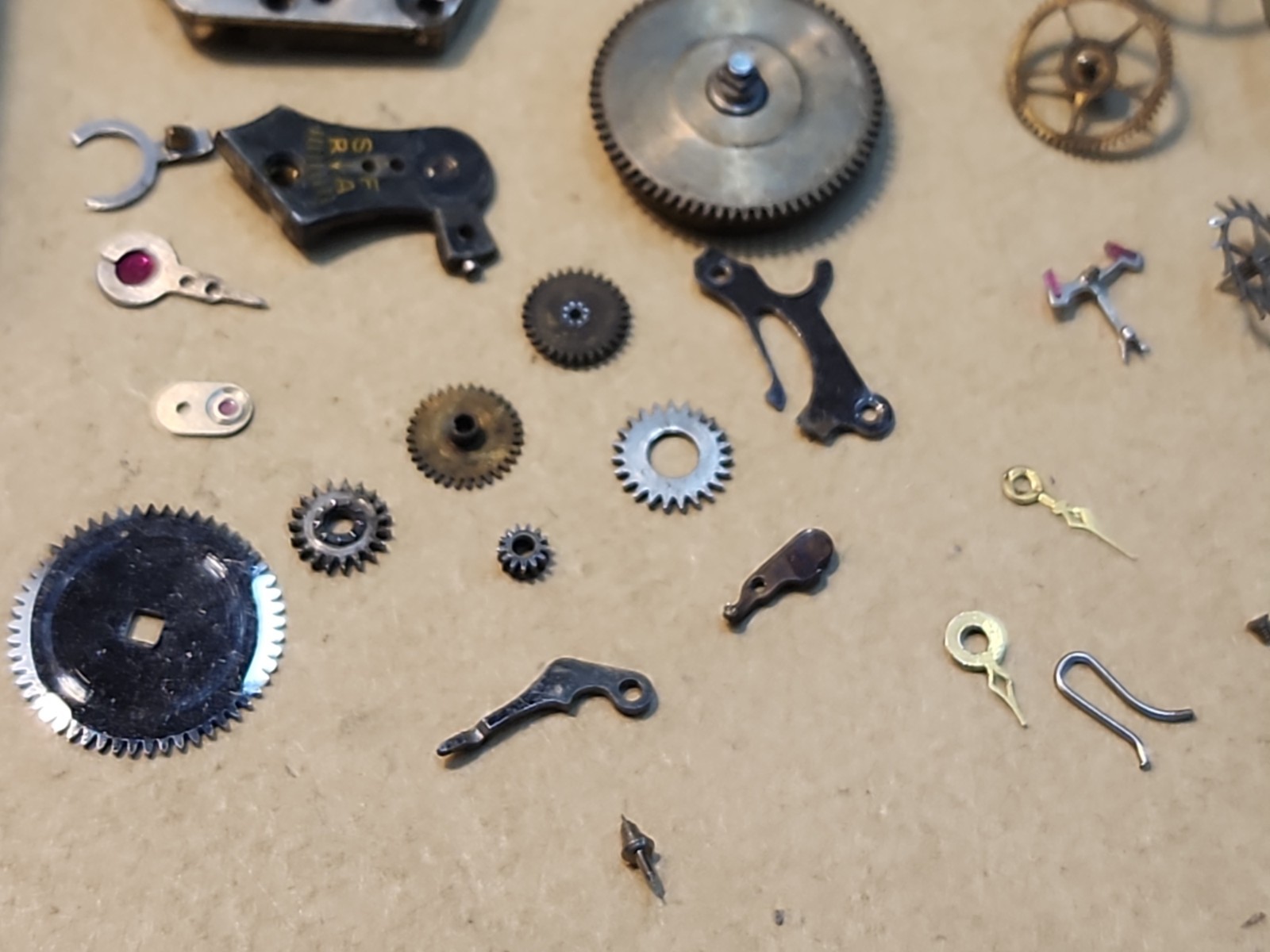 Vintage Tonneau Shape Warwick Swiss 15j 3 Adjustments Movement Parts