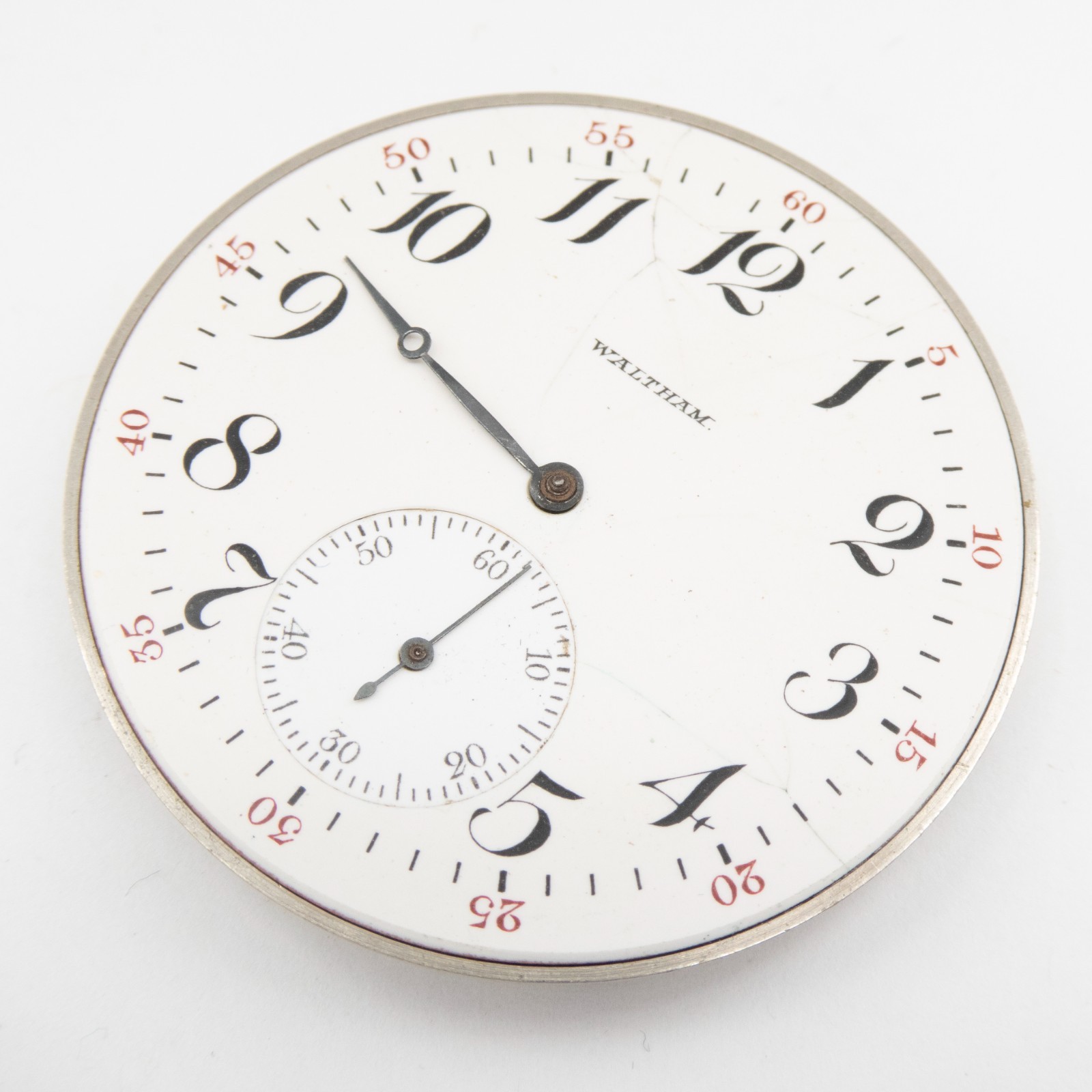 Waltham Riverside Colonial 14-Size 19-Jewel Antique Pocket Watch Movement, Runs