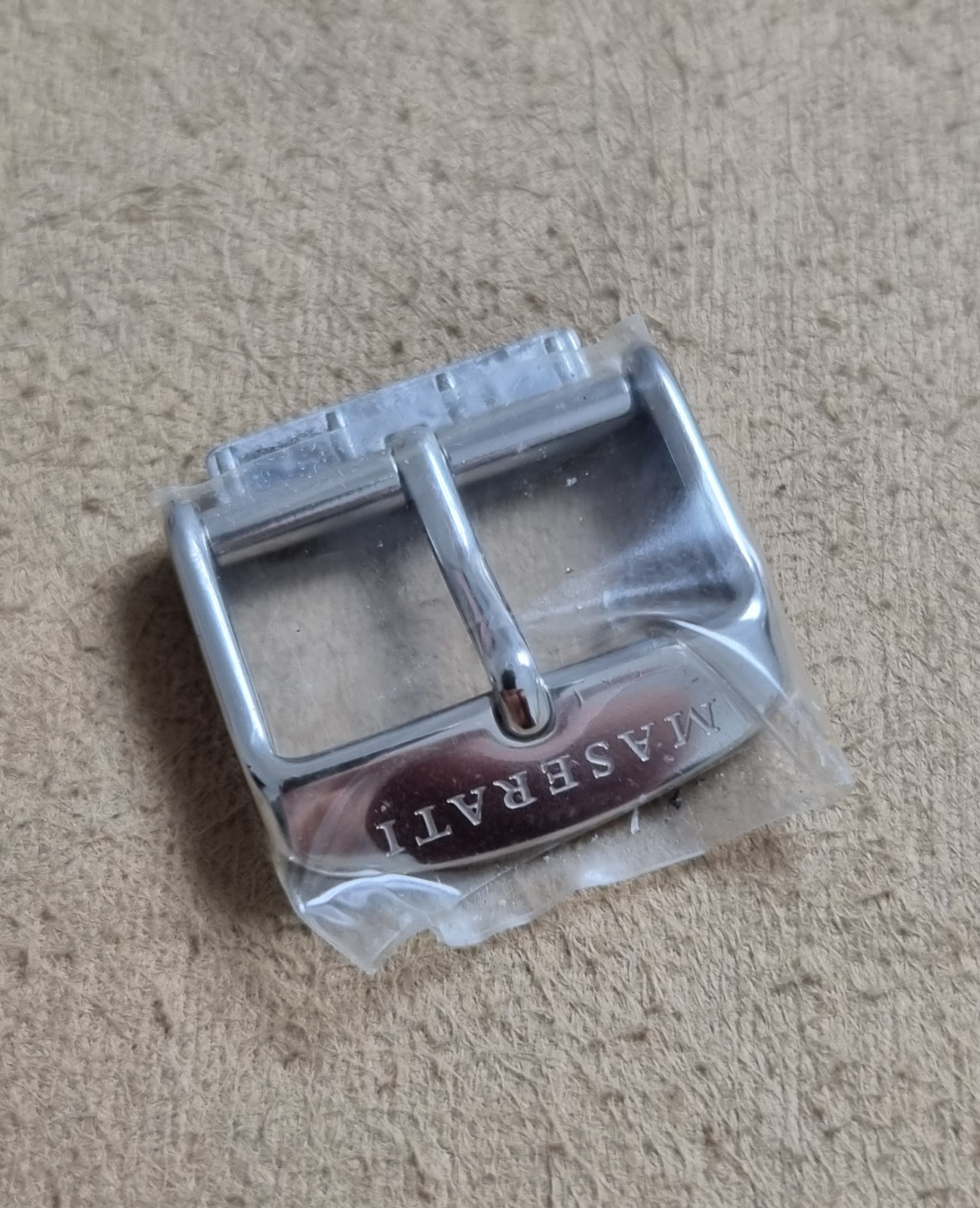 Maserati vintage stainless steel buckle mm 20 newoldstock