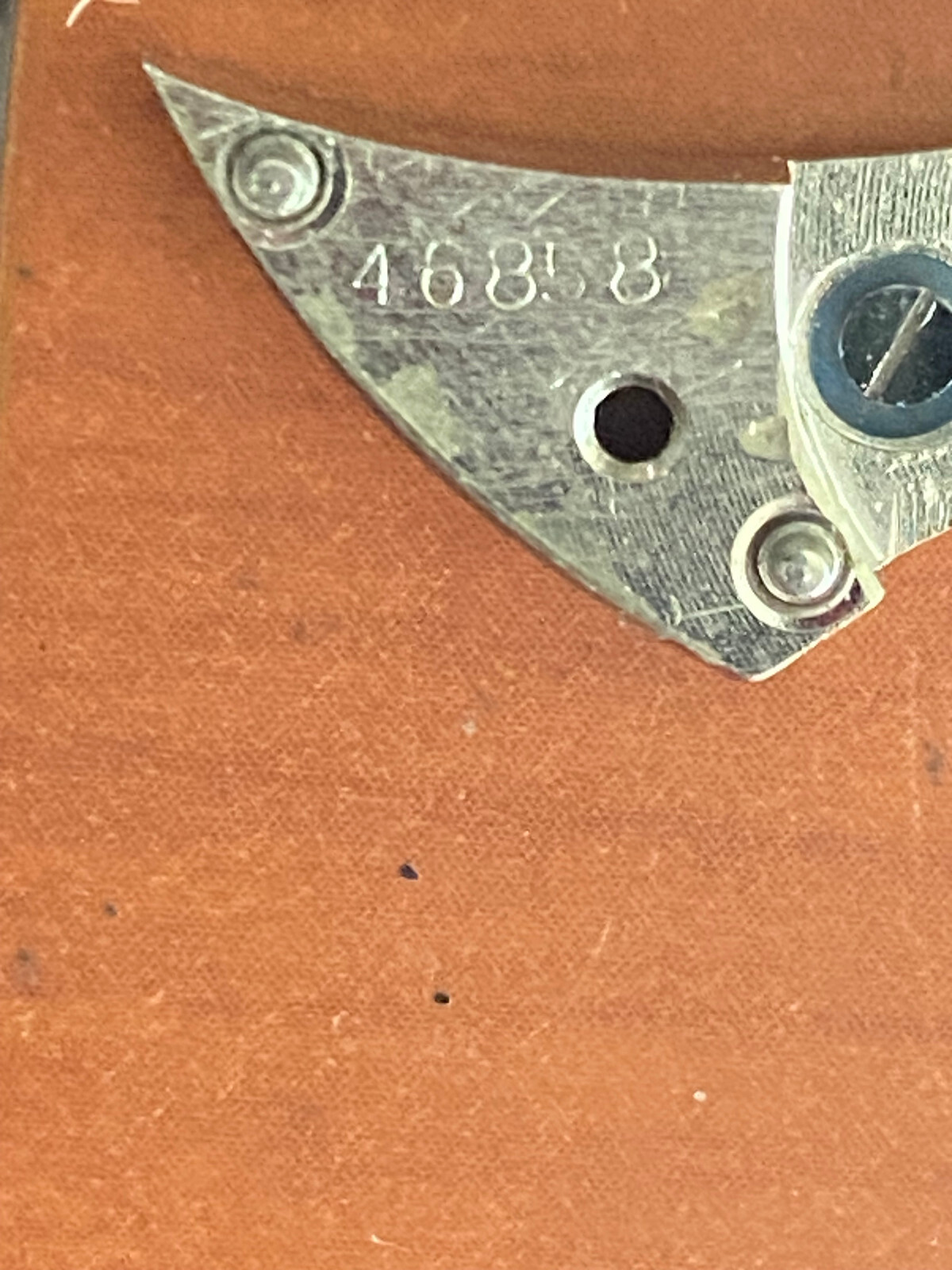 VINTAGE BALANCE BRIDGE FOR 16 SIZE WALTHAM CRESCENT ST. MODEL 1899, 21 JEWEL