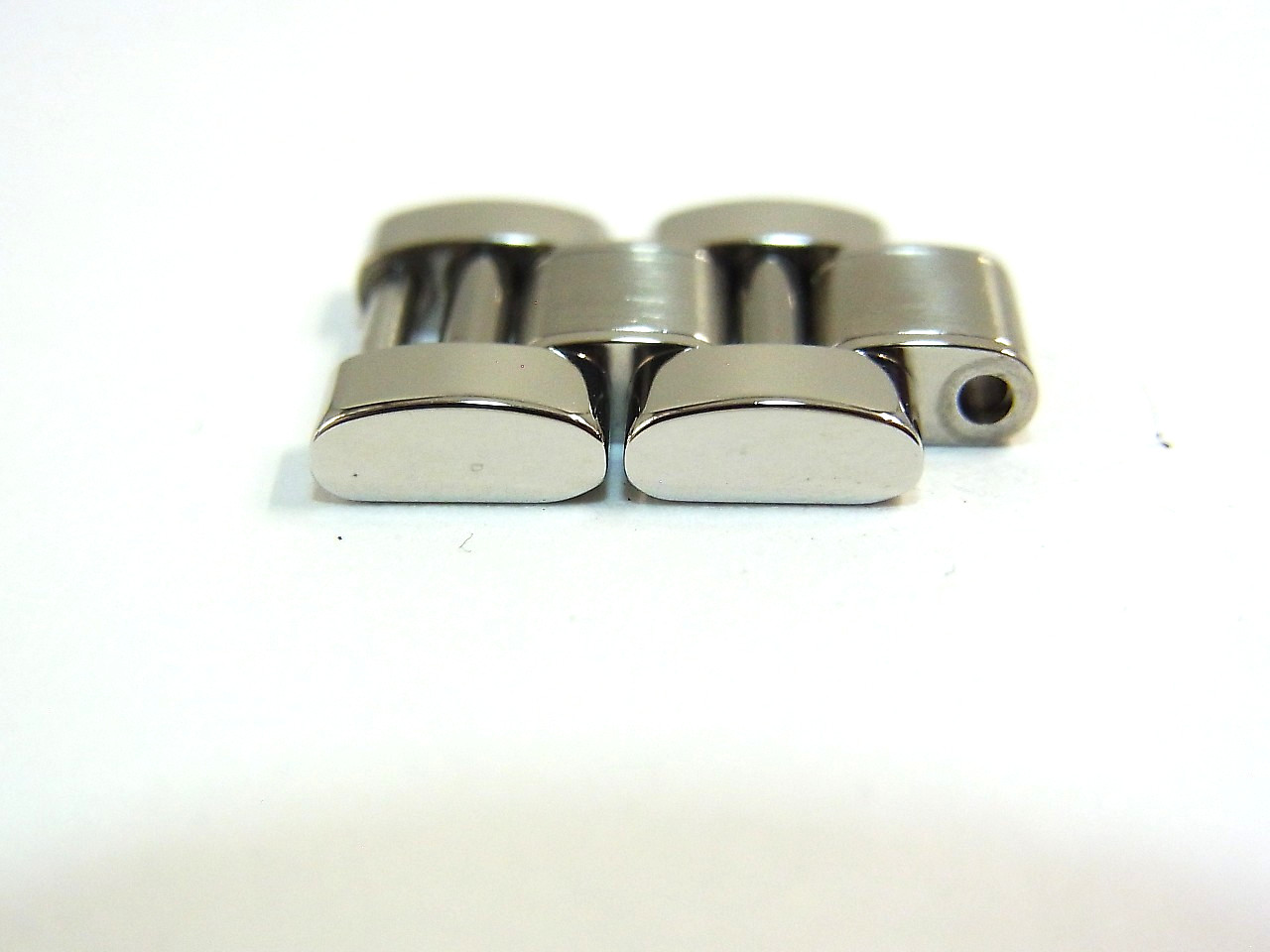 Cartier Must 21 Watch 14mm Genuine SS Link Band Bracelet Parts 2pcs set Mint