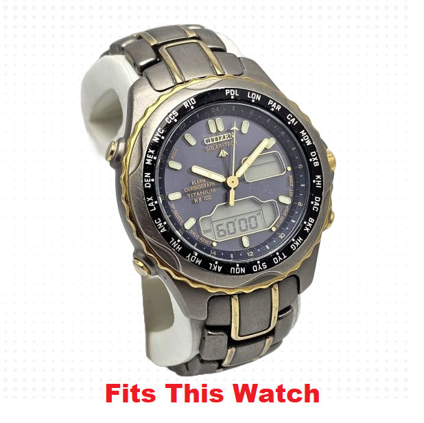 Citizen Solar-Tech Mens Titanium Watch Crystal Replacement 27310397