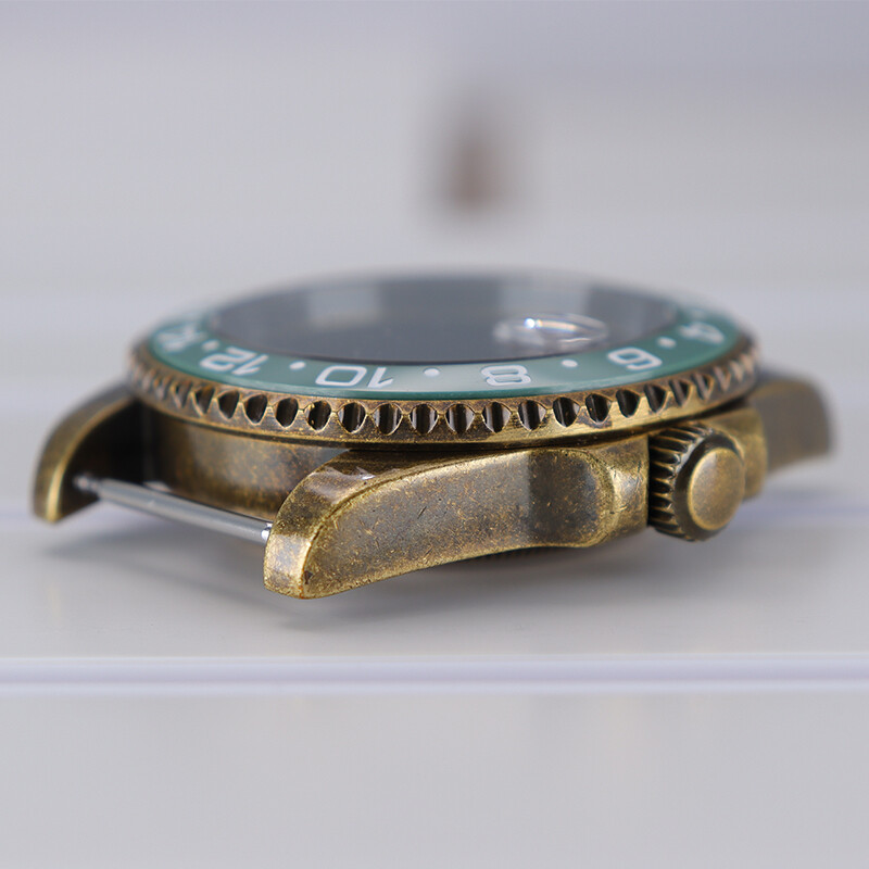 Bronze 40mm Retro Watch Cases Accessory stainless steel For Seiko nh35 Movement
