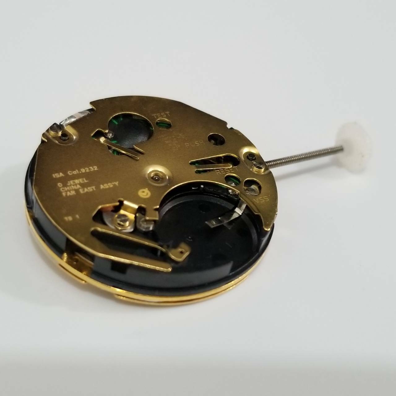 Date @3 Quartz Watch Movement With Stem&Battery Replacement Parts For ISA 9232