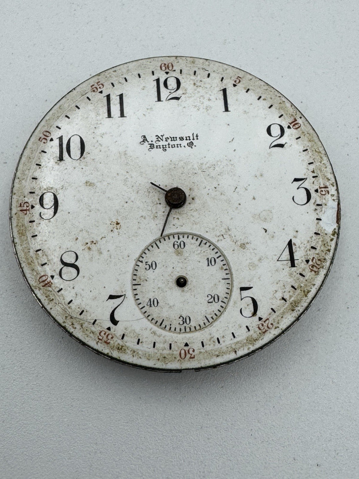 Vintage Elgin 16s 15J Grade 313 Private Label Dial Pocket Watch Movement 4 Parts