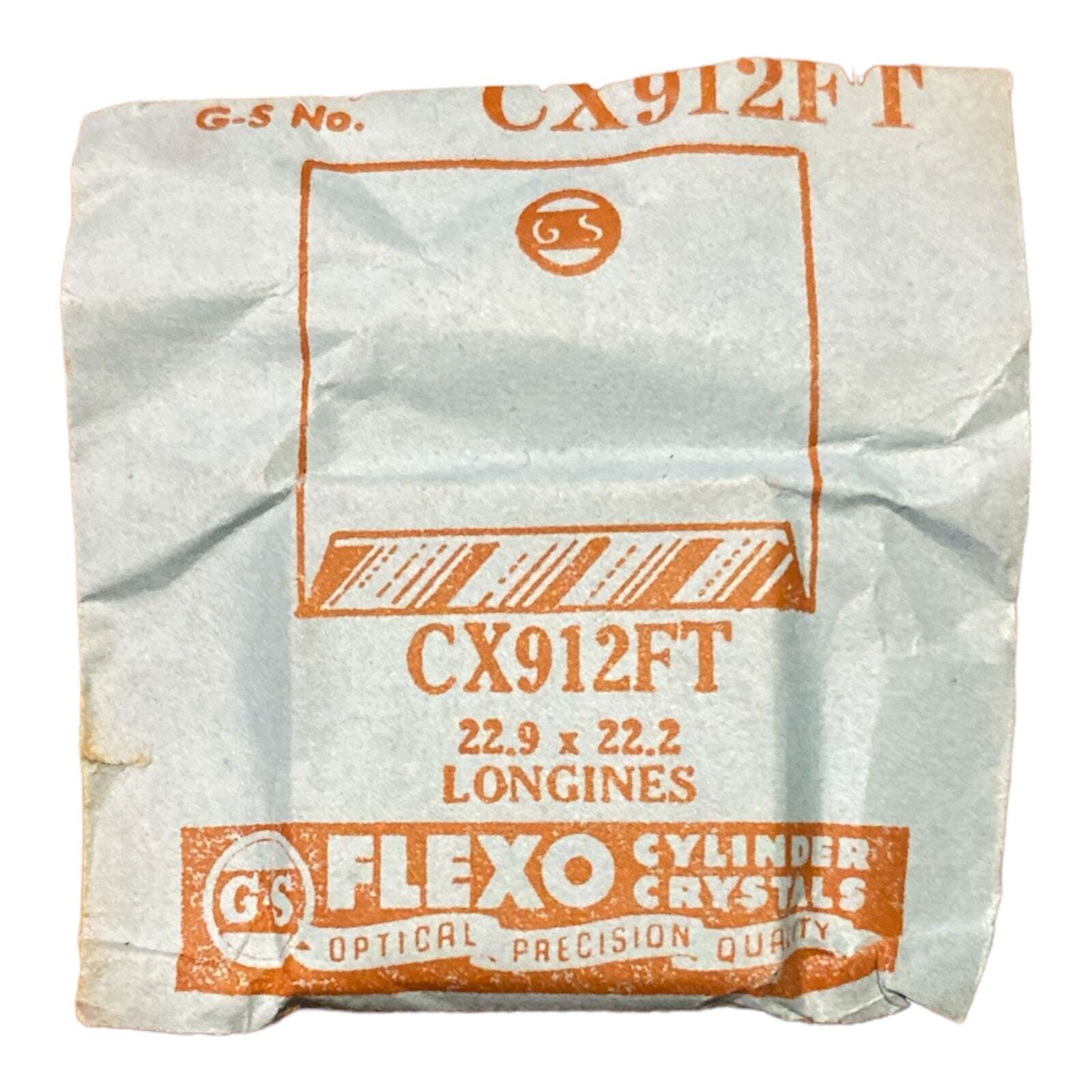 Germanow-Simon Mach (GS) CX912FT Watch Crystal NOS Part Flexo