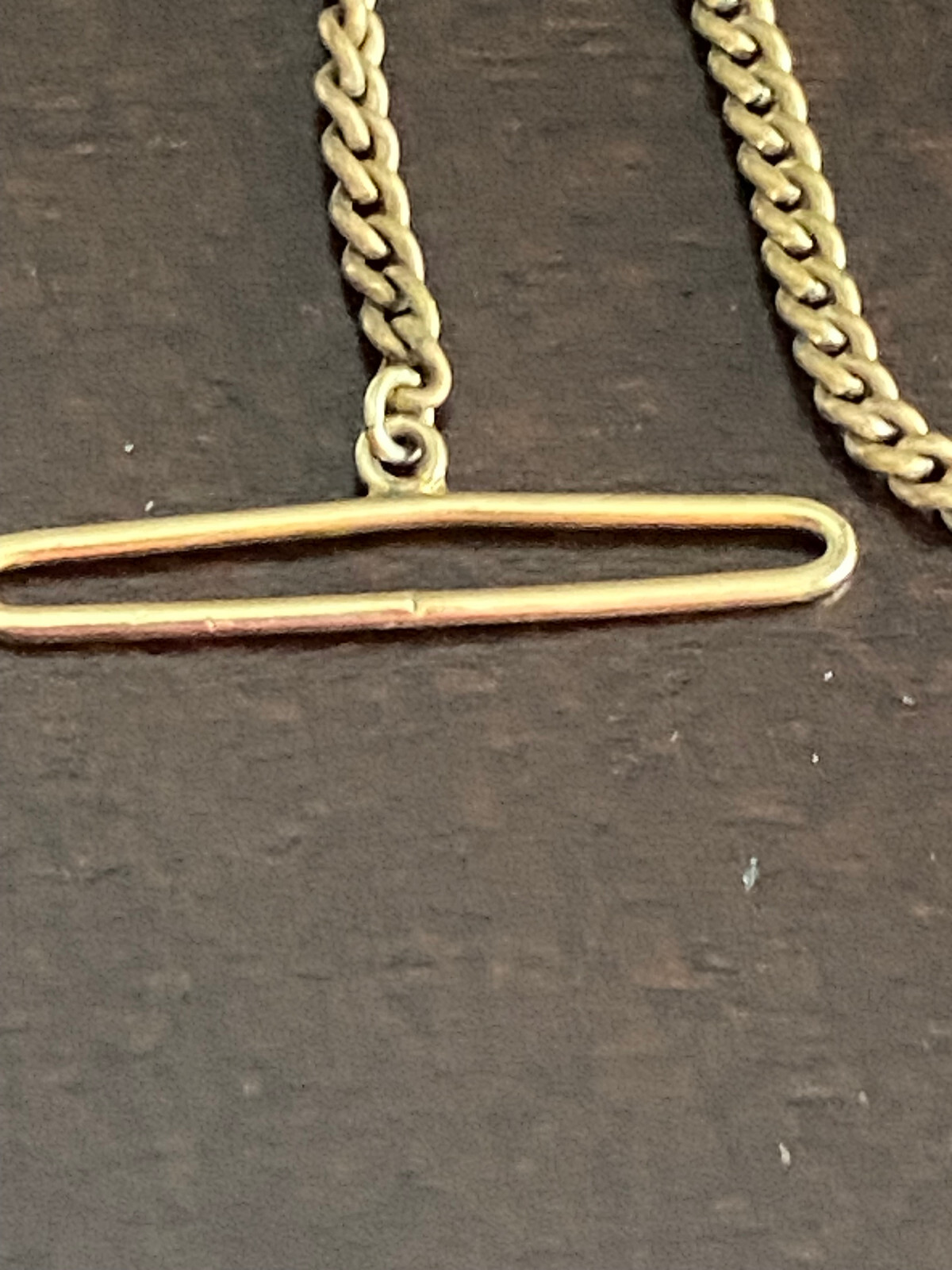 VINTAGE 14 INCH YELLOW GOLD FILLED POCKET WATCH CHAIN, 3.30MM WIDE CURB STYLE