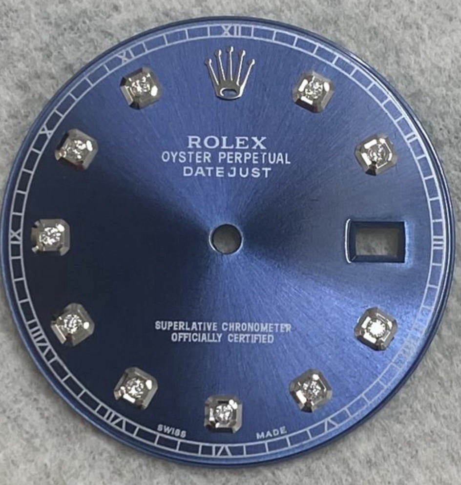 Rolex Datejust II 41mm Custom Blue Diamond Dial For Models 126300 & 126334