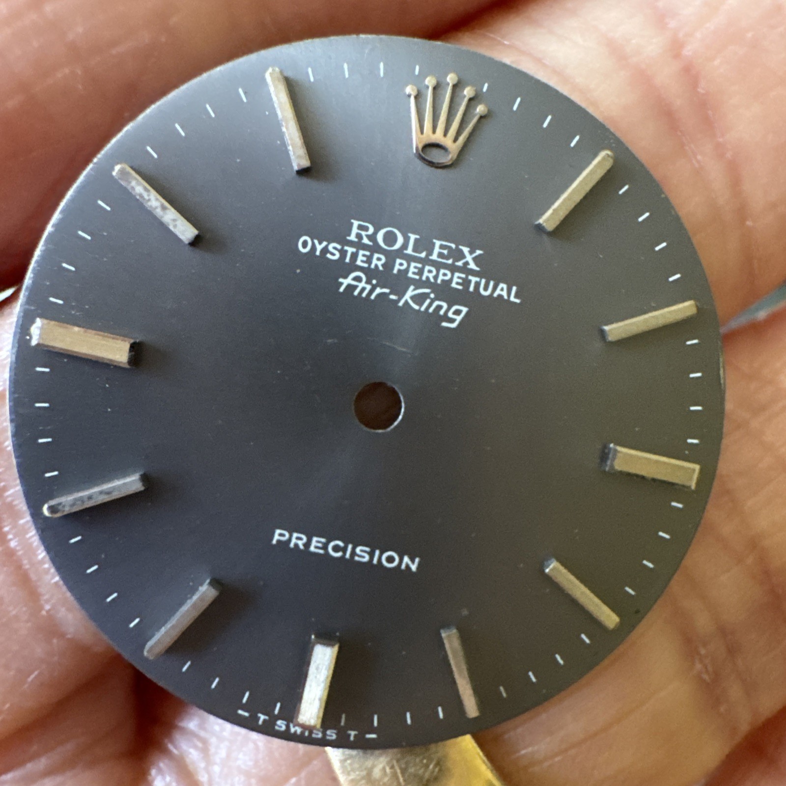 Vintage Rare Rolex Oyster Air King London Sky Grey Dial