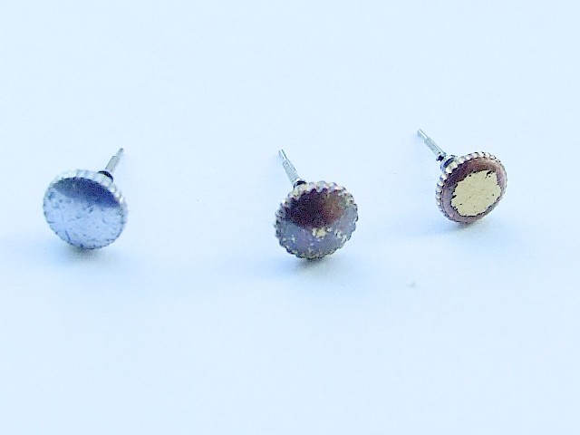 Three vintage Rolex Brevet + watch crowns and stems. Parts
