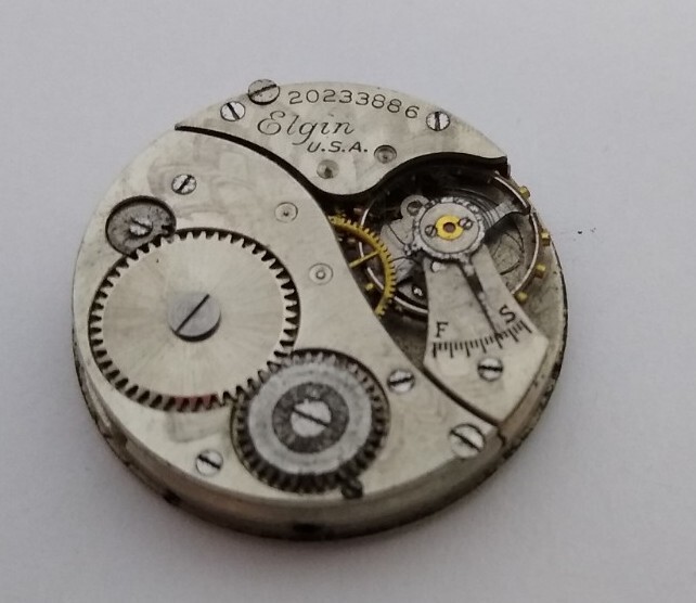 1918 Elgin Grade 431 Size 6/0s 7J Vintage Watch Movement To Restore