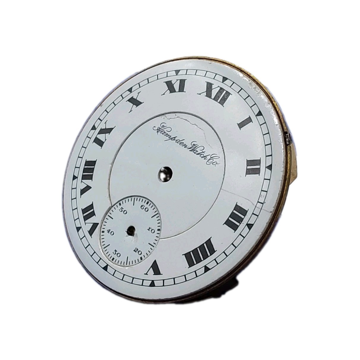 Hampden Champion 16s Movement Double Sunk Dial Enamel Pocket Watch Parts M2068
