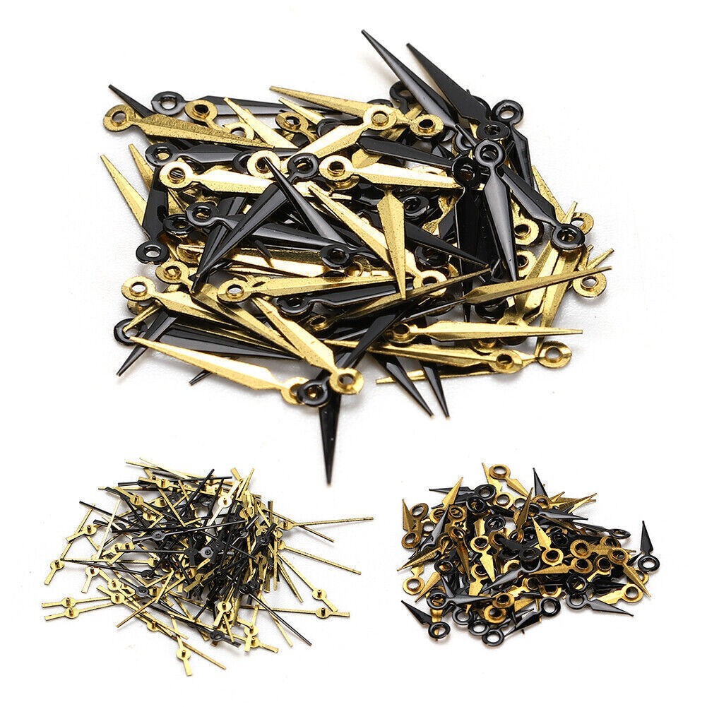2035 Black Gold Watch Hour Minute Second Hands Watch Needles for 2035 Movement