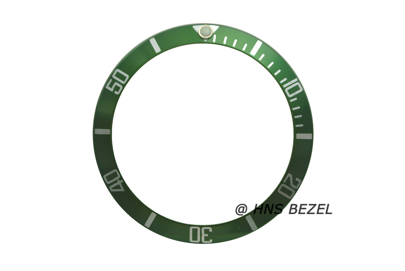 GREEN ALUMINUM BEZEL INSERT FOR ROLEX SUBMARINER & GMT SEIKO GLOW GREEN IN DARK