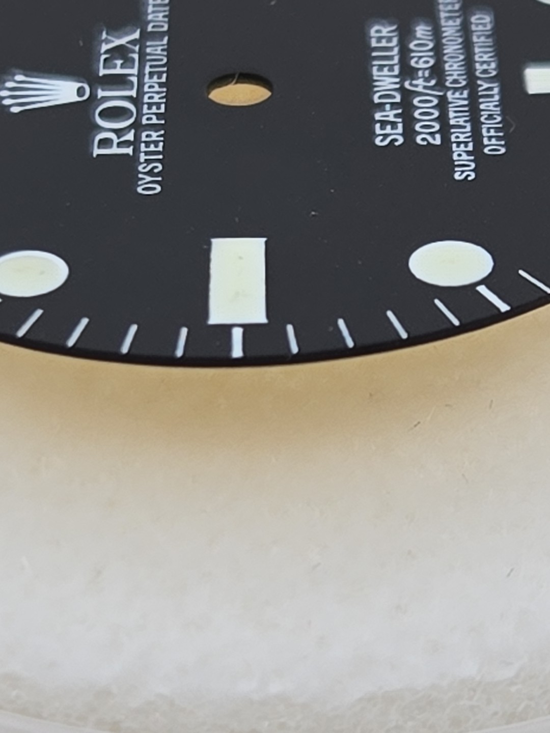 Rolex Dial , Sea Dweller 1665, Service Dial , Green Glow , NOS