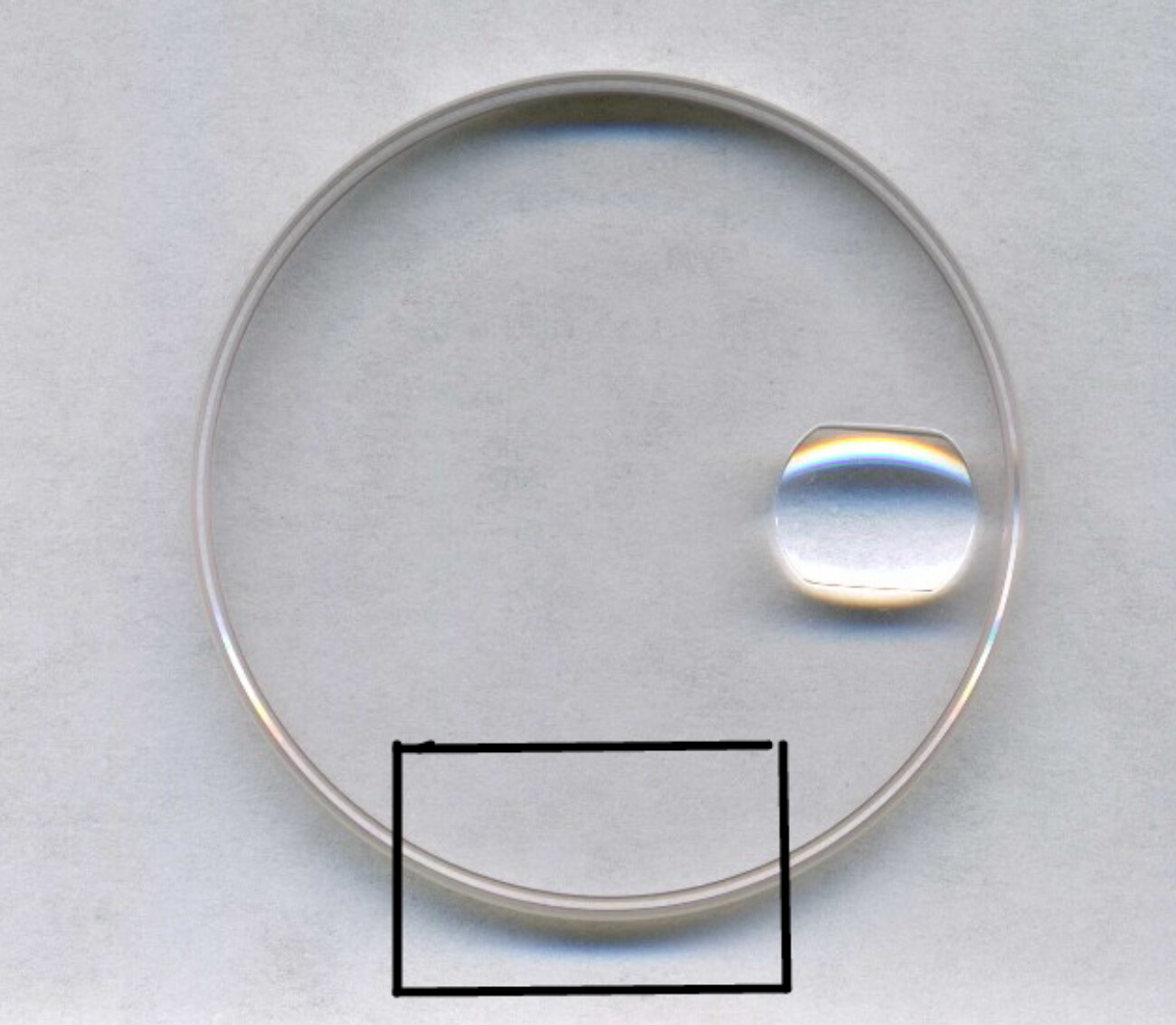 “Clark” 25-295-C AR L , E Sapphire crystal for Rolex replacement