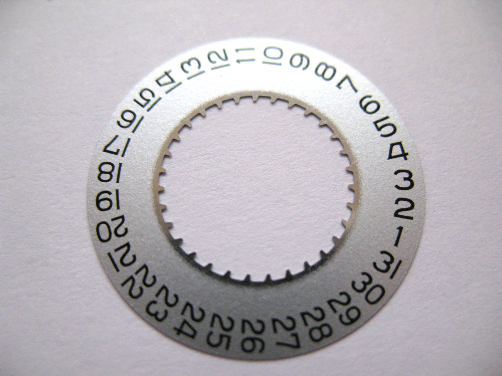 OMEGA 1432 NEW DATE DISC BLACK NUMBERS ON SILVER BACKGROUND PART 9235A