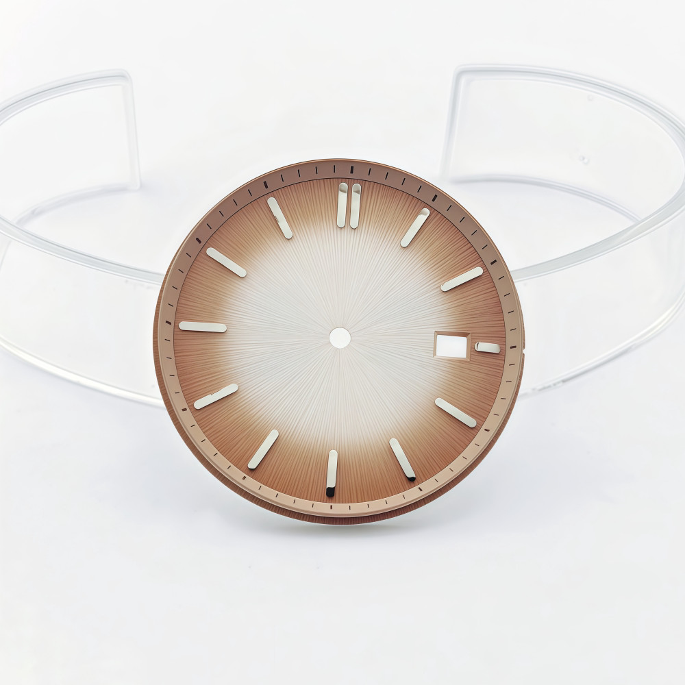 29mm/35mm dial with a brushed finish for NH35 mechanical watch conversion kits