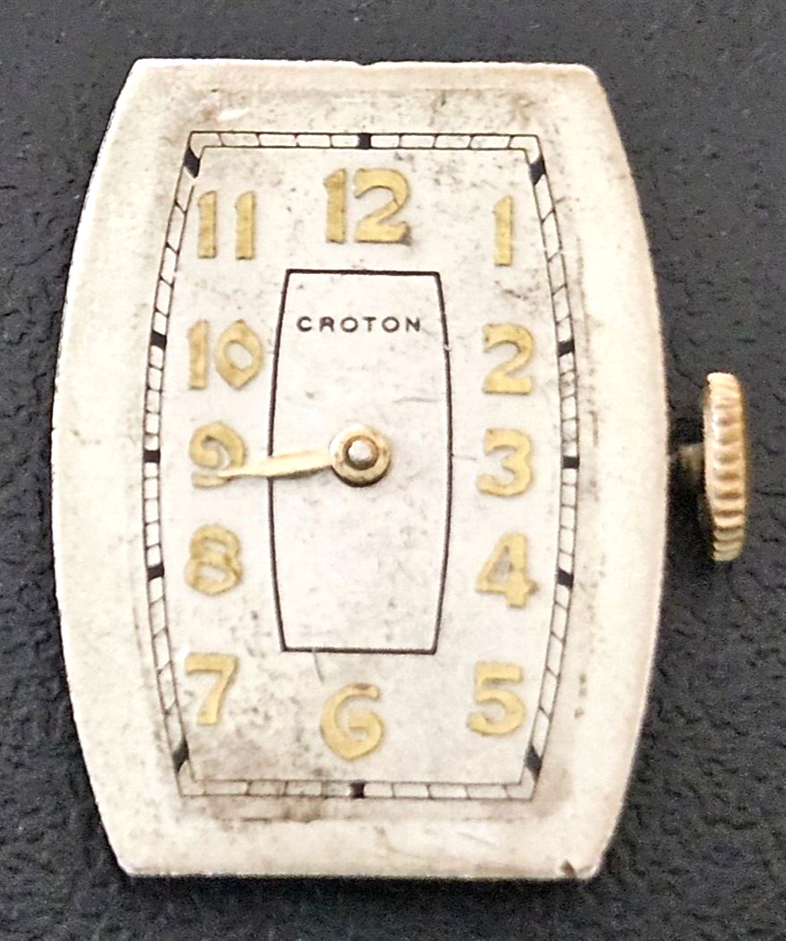 CROTON A33 389 17J SWISS WATCH MOVEMENT (BALANCE RUNS WITH ROTATION) LOT.125