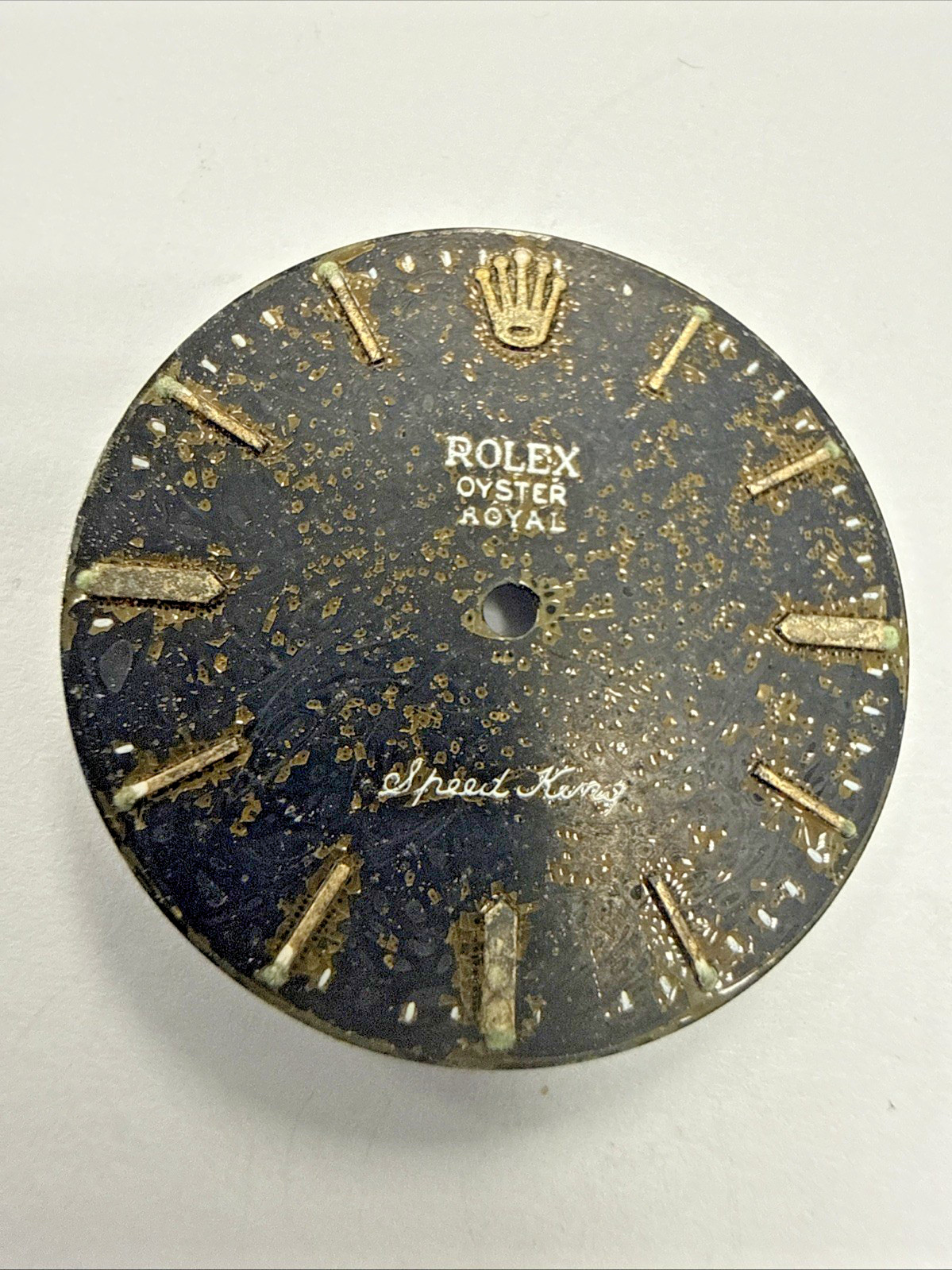 Rolex Vintage Oyster Royal Speedking Tropical Beyeler 26.9mm Dial