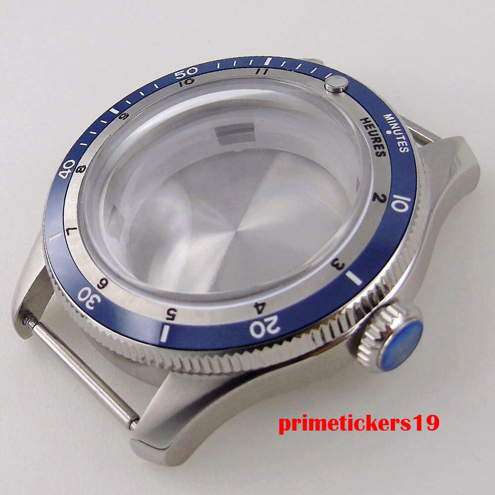 120 Clicks Double Domed Sapphire 20bar 40mm Watch Case Bracelet Fit NH35 PT5000