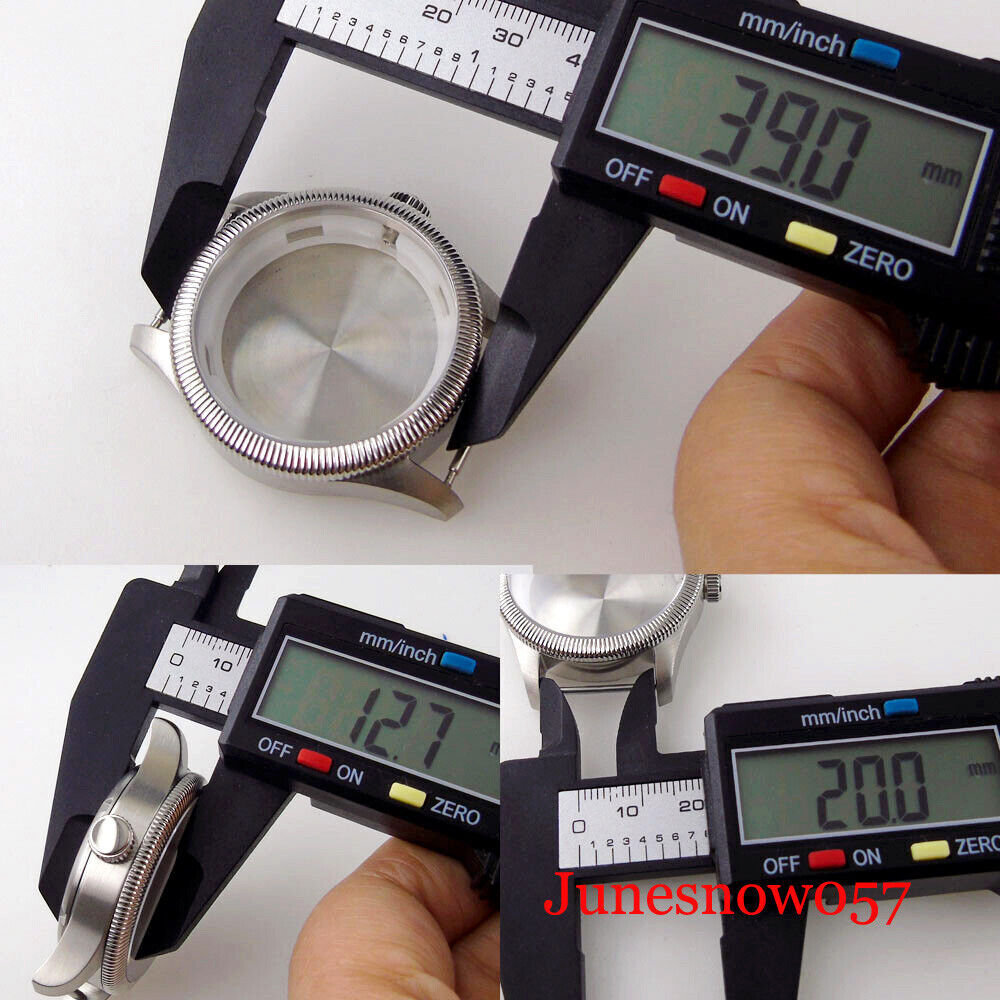 39MM Men Watch Coin Edge Bezel Case Fit NH35A NH36A ETA2824 33.5mm Dial Hand Set