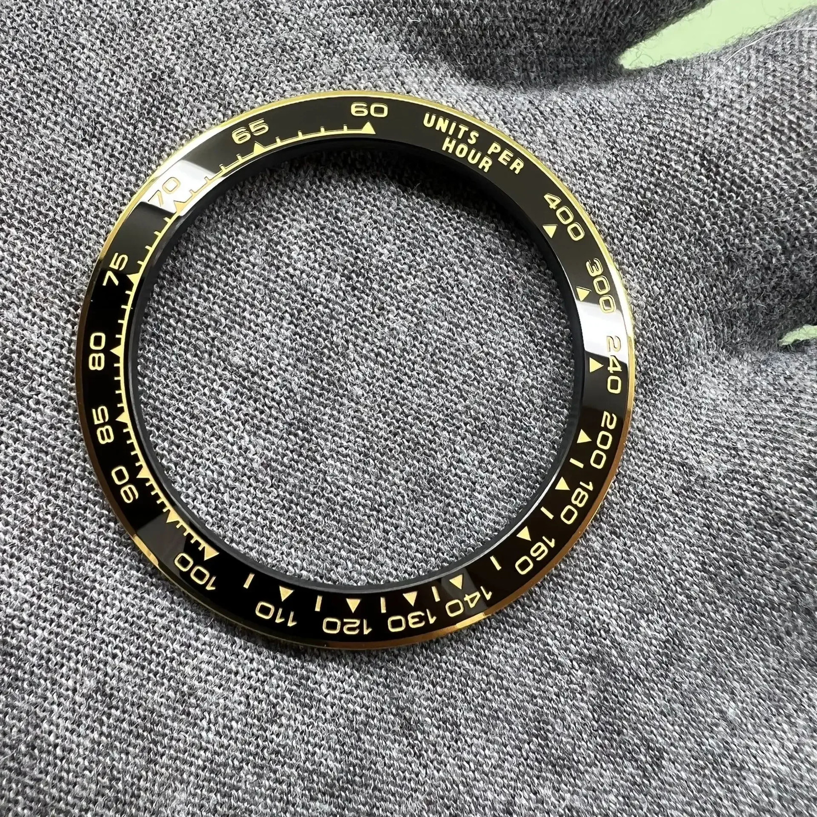 Premium Black Gold Ceramic Bezel Insert For Rolex Cosmograph Daytona 126500