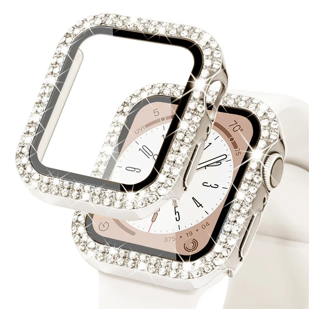 For Apple Watch 9/8/7/6/5/4/3/SE Diamond Bling Case Cover 38/40/41/42/44/45mm