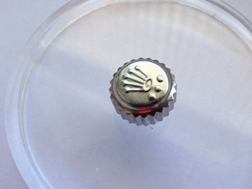 Genuine Rolex Crown 8mm., 24 803- 0 , Stainless Steel new condition