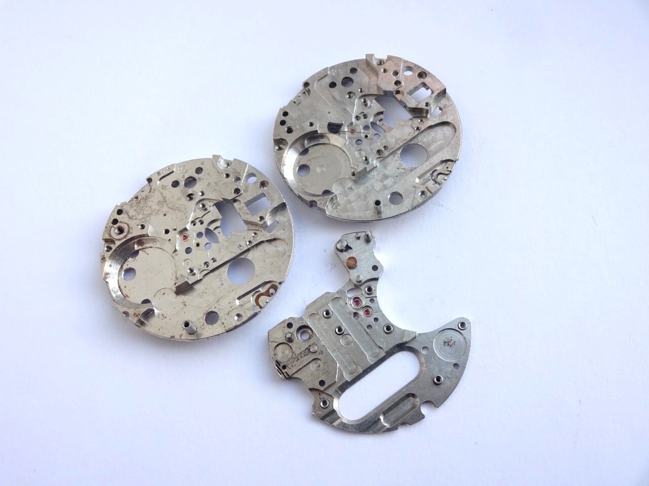 ESA9162 Tuning Fork Watch Movement Mainplates x3 (1311A)