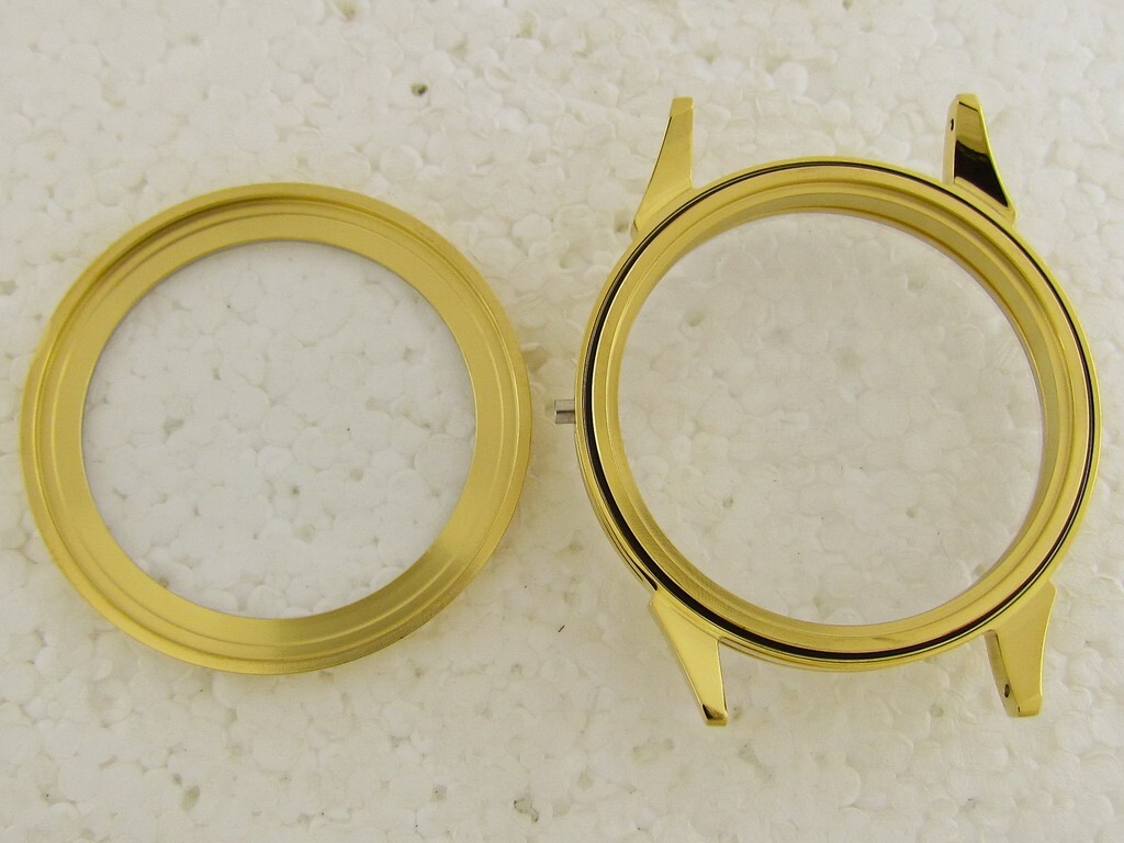 Gold Steel Case NEW!! for Movement IWC Patek Philippe Omega Rolex Chopard Zenith