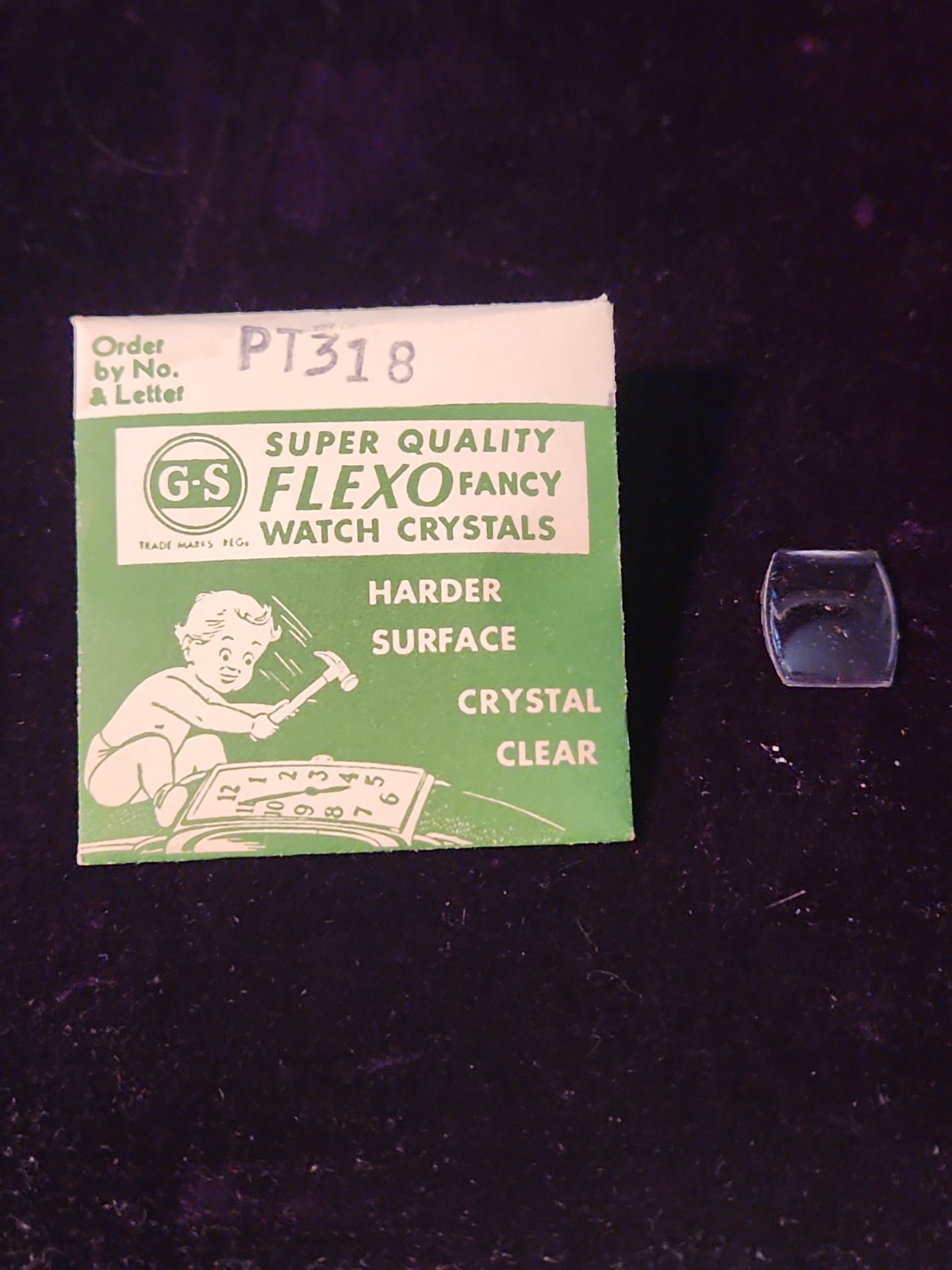 Germanow-Simon Mach (GS) PT318 Watch Crystal NOS Part Flexo