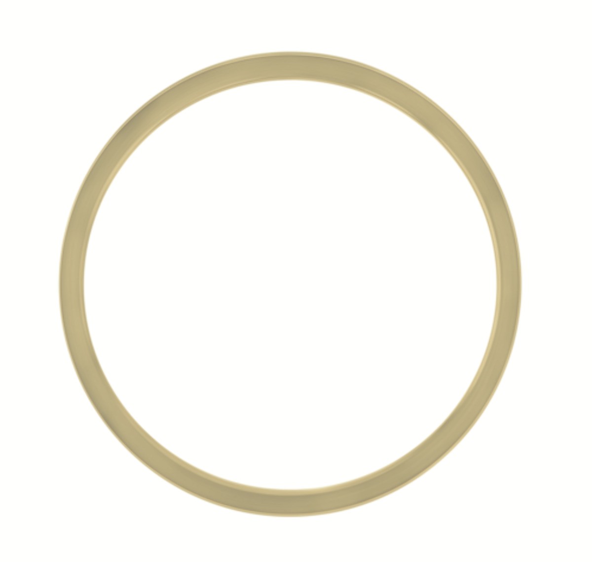 34mm 14 Karat Yellow Gold Smooth Replacement Bezel For Rolex Date Air-King