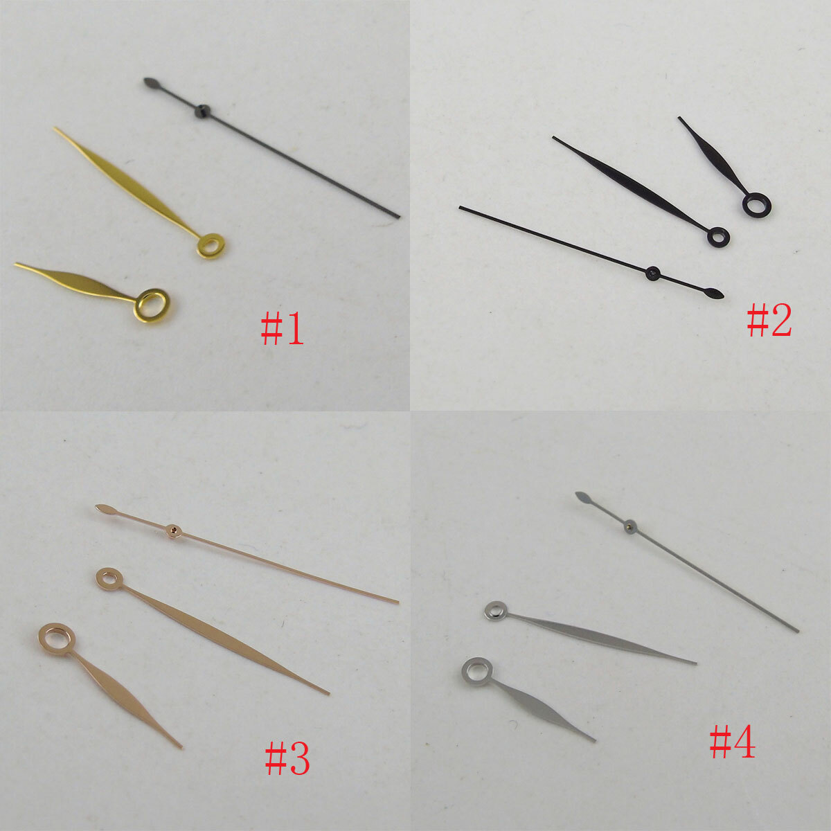 Golden Silver Black Watch Hands Parts Fit For ETA 2824 2836 Automatic Movement