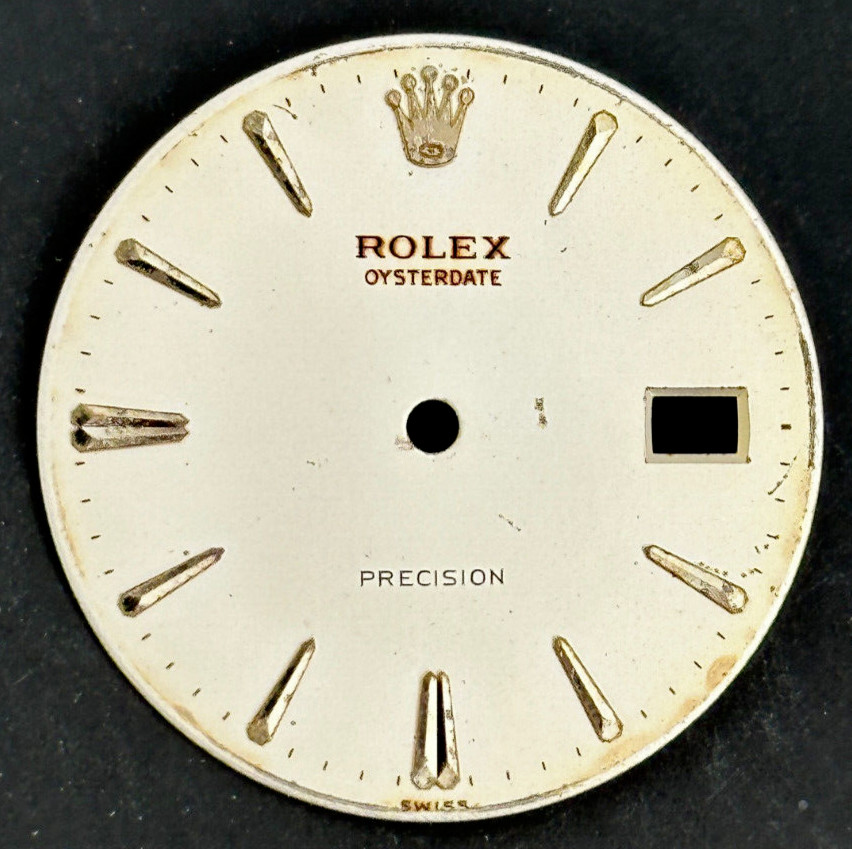 Vintage Rolex Oysterdate Precision Watch Swiss Dial For 6694 Oysterdate