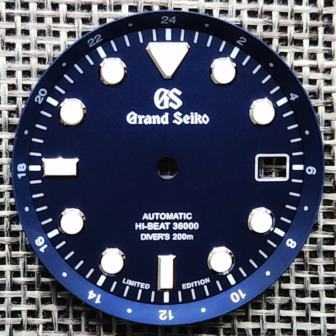 New GRAND SEIKO GS HI BEAT 36000 DIAL DIVERS BLUE NH35 4R35 7S26 SKX007 w/ Ring