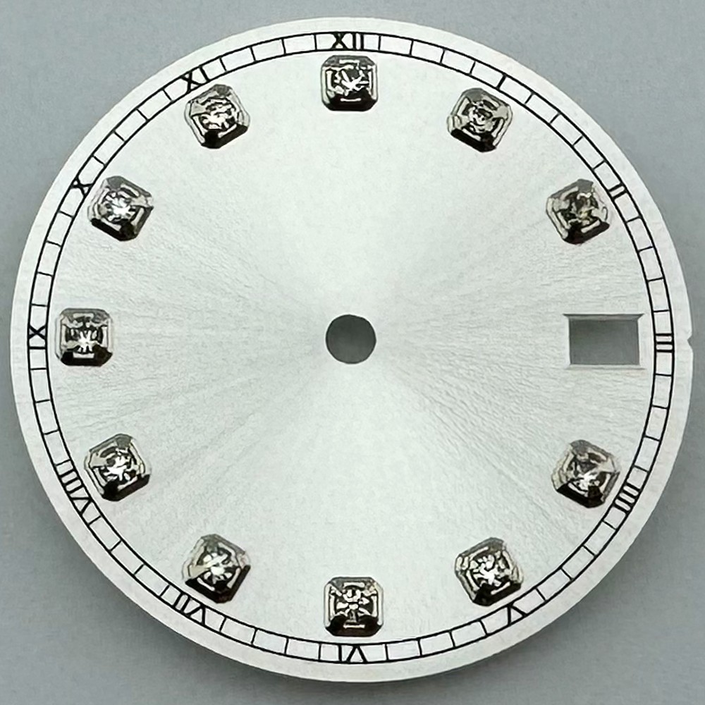 28.5mm Sterile Dial Fit NH35 NH34 Movement 3/3.8 O’clock Crown Black Green White