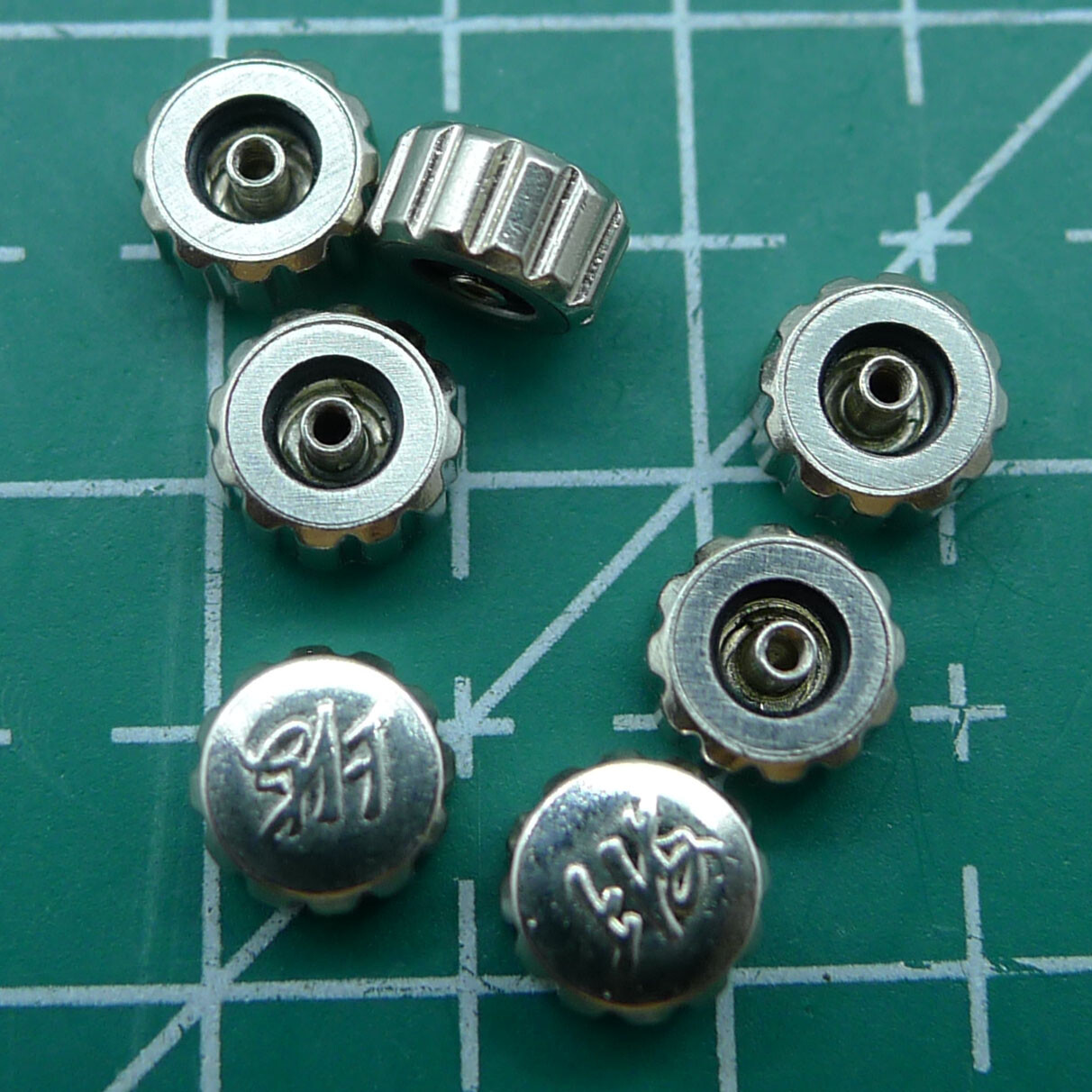 Wholesale Flat Shape Watch Crown with Logo Generic for Shanghai 7120 Movement