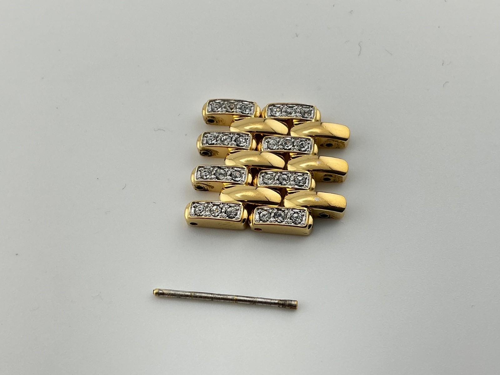Wittnauer Watch 2 Links Model 12A07 and 12A08 Gold Tone 20mm