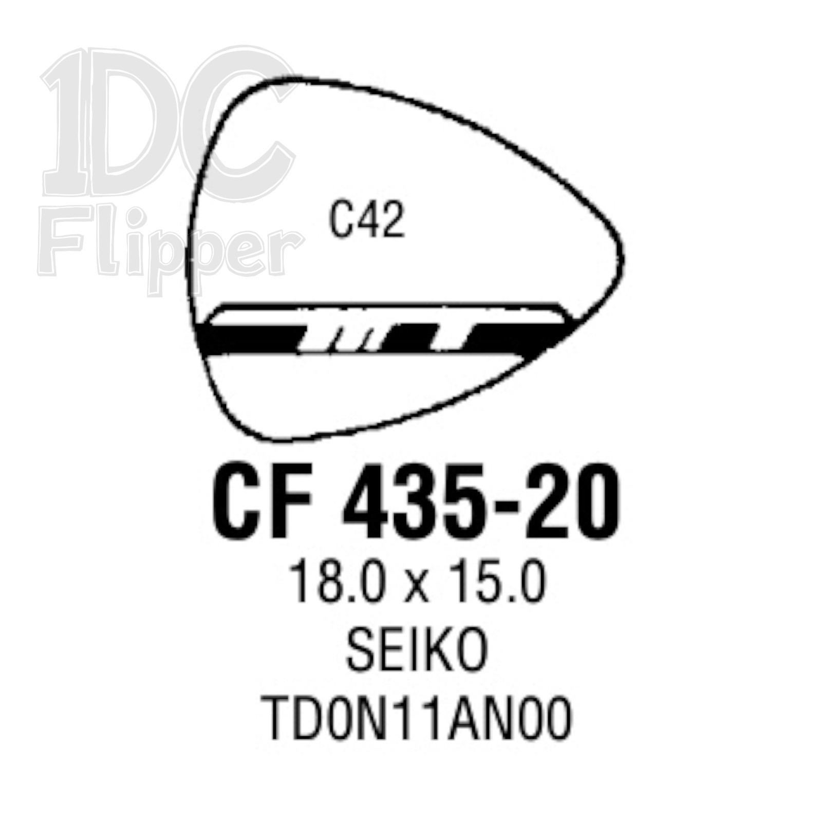Seiko Watch Crystal TD0N11AN00 G-S CF435-20 Fits 11-7730, 1100-7730 Ladies Read!
